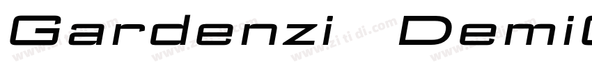 Gardenzi   DemiObliq字体转换